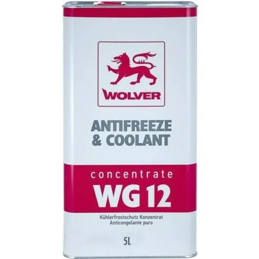 Концентрат антифризу та охолоджуючої рідини Wolver WG12+ 5л