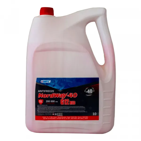 Антифриз NordWay G12 -40°C красный 10кг