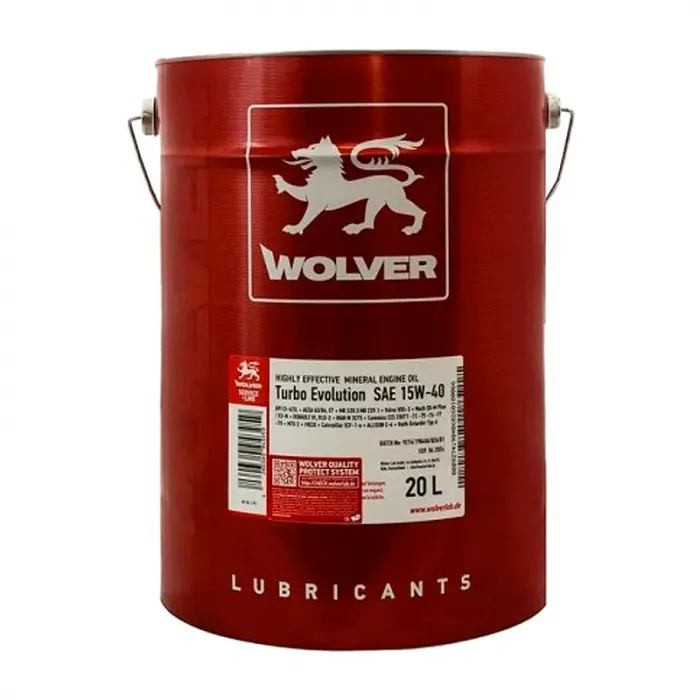 Масло моторное  Wolver Turbo Evolution 15W-40 20 л