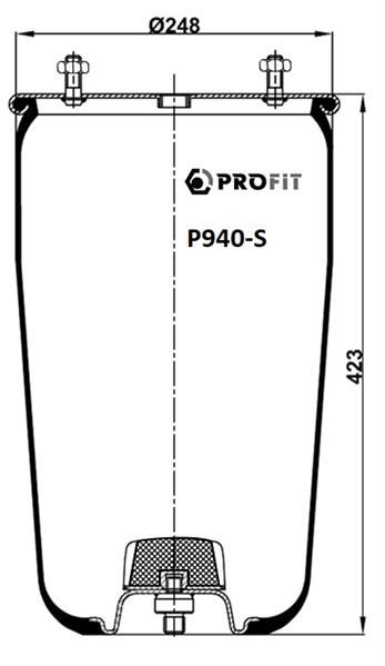 Пневморесора гумометалева PROFIT PR P940S
